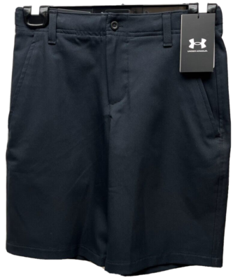 Under Armour Boys golf shorts Size Medium black stretch waistband