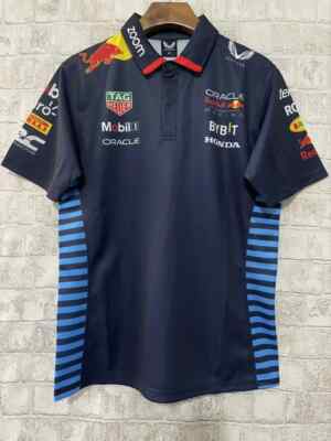 Oracle Red Bull Racing F1 Navy Team Polo Shirt 2024 Size XL