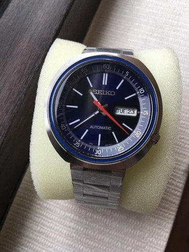 Pre-owned Seiko Srpc09k1 Automatic Recraft Blue Dial Stainless Steel Bracelet Srpc09