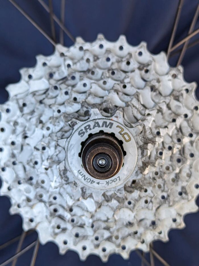 Vintage Rolf Satellite KAZ 26" Mnt Bike Wheelset w/SRAM 7.0 9-speed Cassette