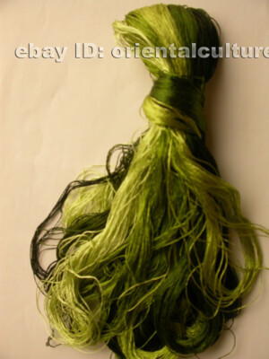 Chinese 100%real natural mulberry silk,hand-dyed embroidery silk floss/thread