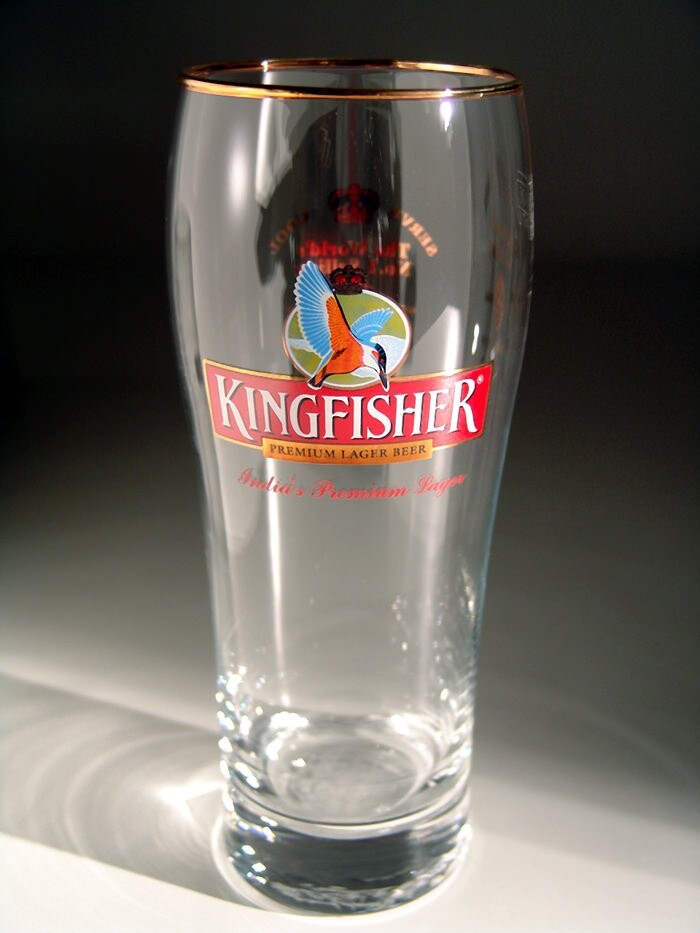 Kingfisher, mongoose and cobra beer glasses needed to go in West