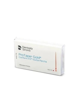 New Protaper Gold F1,F2 AND F3 GUTTA Percha Points Dentsply Tulsa Box of 60