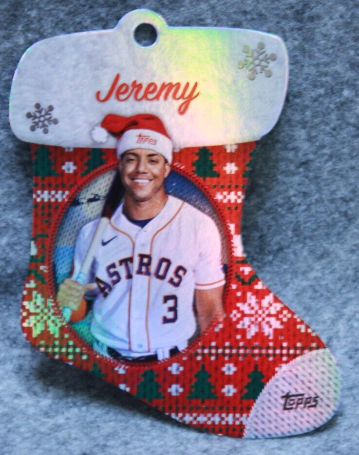 2024 Topps Holiday Stocking Ornament Card Jeremy Pena #SDC-9 2024 Topps Holiday Stocking Ornament Card Jeremy Pena #SDC-9