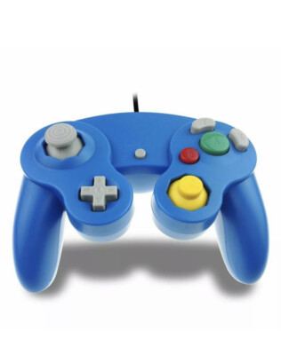 Brand New Controller for Nintendo GameCube or Wii -- Blue (H)