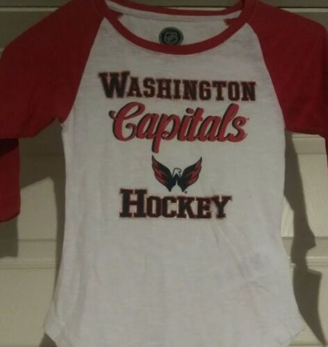 Washington Capitals youth girls long sleeve shirt size small 6/6X