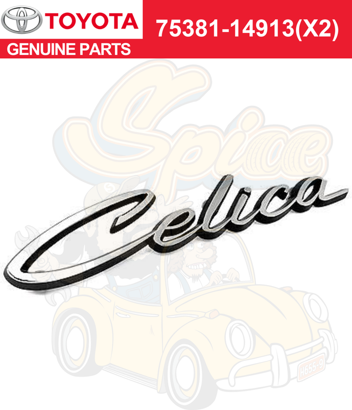 タグ無し未使用保管品 HEAD WORLDCUP REBELS パーカー Toyota Genuine New Celica 70-77 TA20 22 R Side Emblem Badge