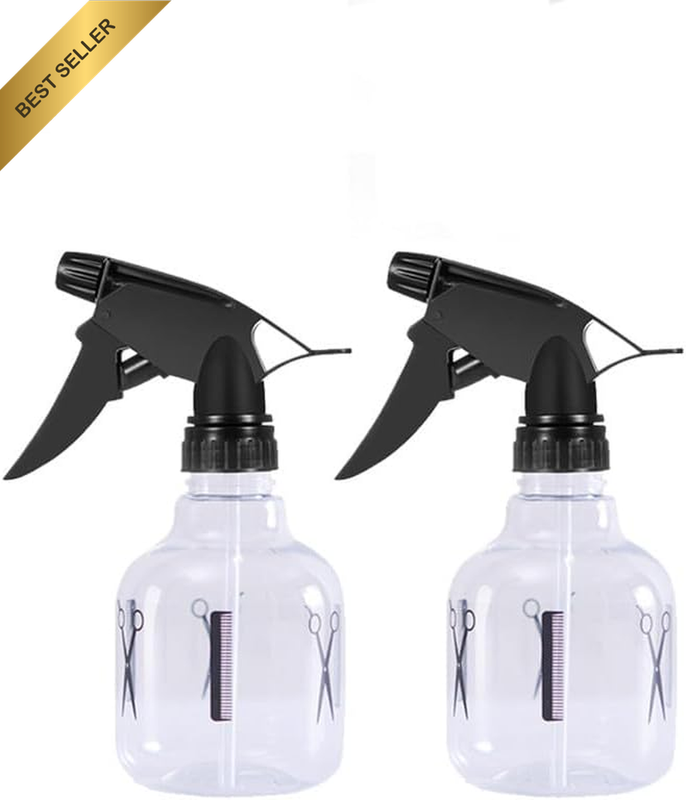 250Ml/8.45Oz Water Mist Empty Hair Spray Bottles, 2Pcs Refillable Trigger Spraye