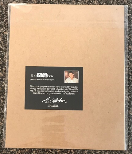 Bam Box Signed 8x10 By Bradley Greg AKA “Eyeball Chambers” From Stand By Me