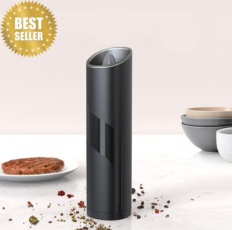Gravity Electric Pepper and Salt Grinder, with Blue LED Light,Adjustable Coarsen