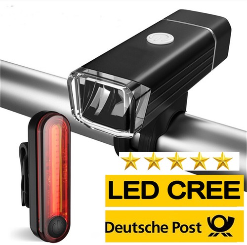 fahrrad beleuchtung set led scheinwerfer rücklicht & kabel für nabendynamo