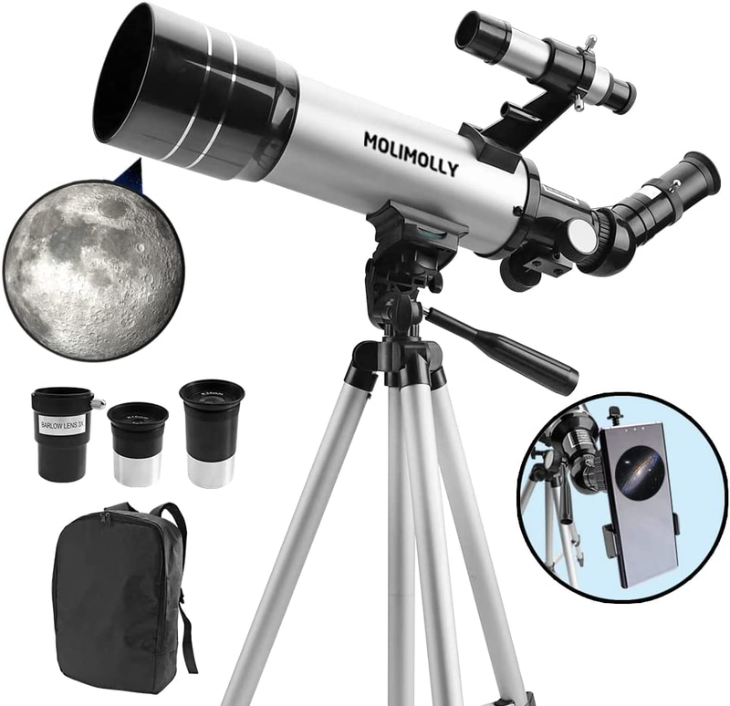 Telescope for Kids Beginners Adults, 70Mm Aperture 400Mm AZ 