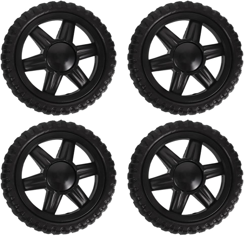 Shopping Cart Wheels Replacement Set 4 Pack Pu Climbing Casters 5.12 Inch for Ro