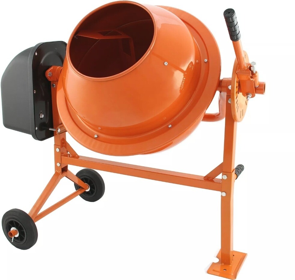 Electric Cement Mixer 70 Litre 250W Portable Concrete Mortar Mixing