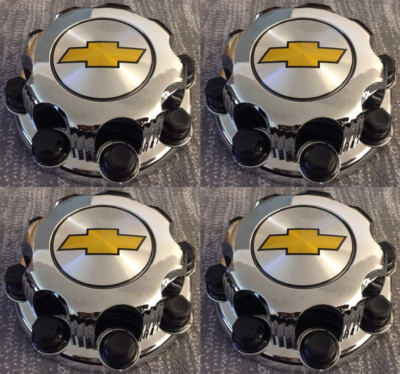 4pcs. 8 LUGS NEW CHEVY EXPRESS VAN 2500 3500 CHROME  CENTER HUB CAPS SET