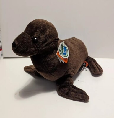 Wild Republic Cuddlekins Sea Lion Brown With Tags Stuffed Animal Toy #22481 B15