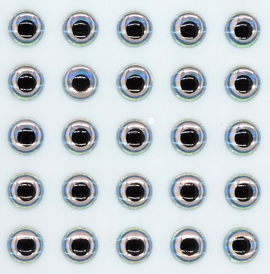 3D-Holographic Fishing Lure Eyes for Fly Tying  4MM, 5MM, 6MM, 7MM, 8MM