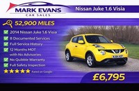 2014 Nissan Juke 1.6 [94] Visia 5dr HATCHBACK Petrol Manual