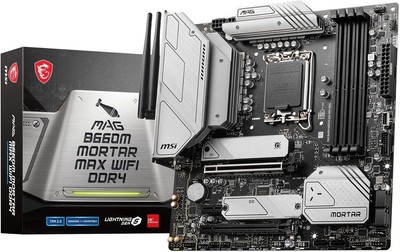 MSI MAG B660M MORTAR MAX WIFI DDR4 Motherboard Micro-ATX [With Intel B660 chipse