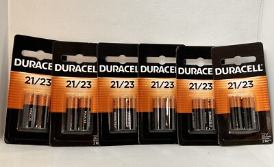 12 Pack Duracell A23 21/23 12 Volt MN21 MN23 23AE GP23 23A 23GA Batteries (6X2)