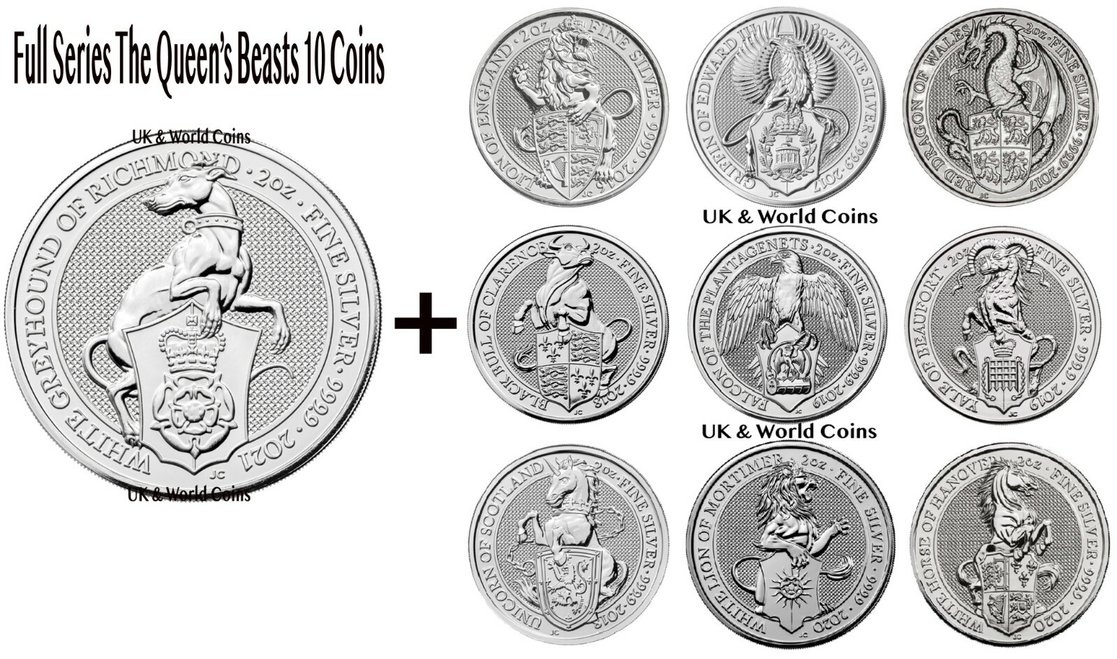 【英国銀貨】The Queen's Beasts グリフィン2oz ピエフォ銀貨 Buy 2 oz British Beast Silver Coins [The Griffin] | Money