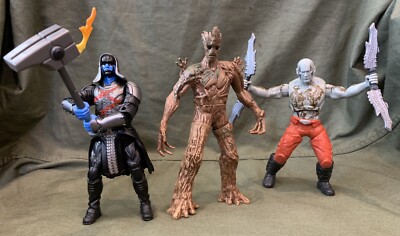 Marvel Legends Guardians of the Galaxy Figures Drax  Groot And Ronan