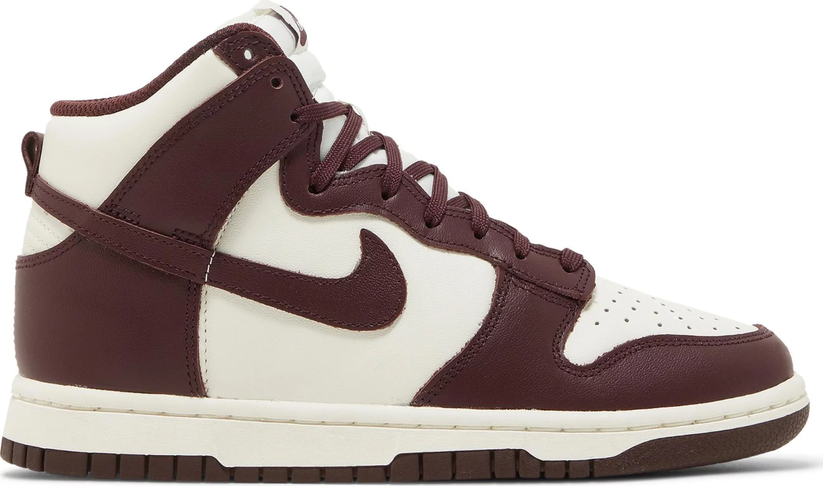 W Nike Dunk High Burgundy Crush Red Purple White Кроссовки DD1869-601 Женские 6-10 лет