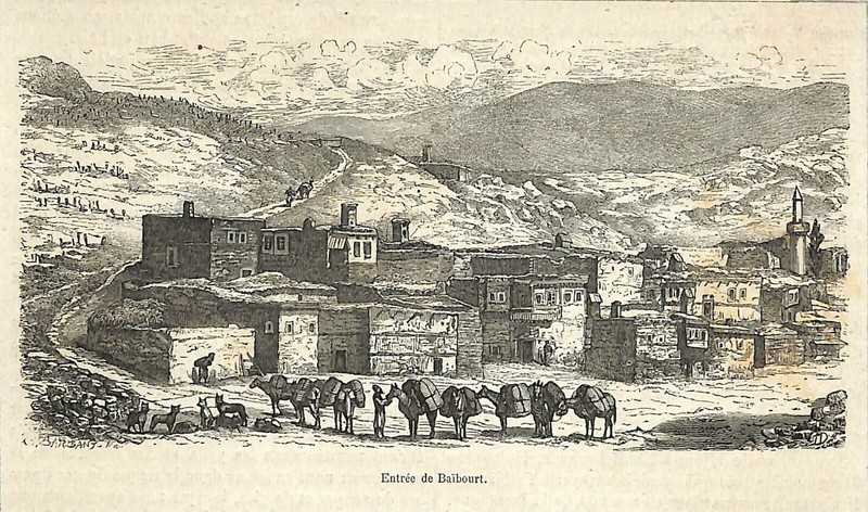 Erzurum Baibourt (Tr) Armenie Armenia / Gravure Engraving 1875