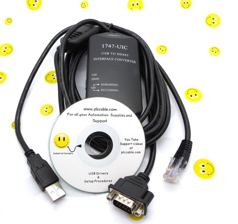 Allen Bradley 1747-UIC - USB to DH485 - USB to 1747-PIC Windows XP-10 LIFETIME