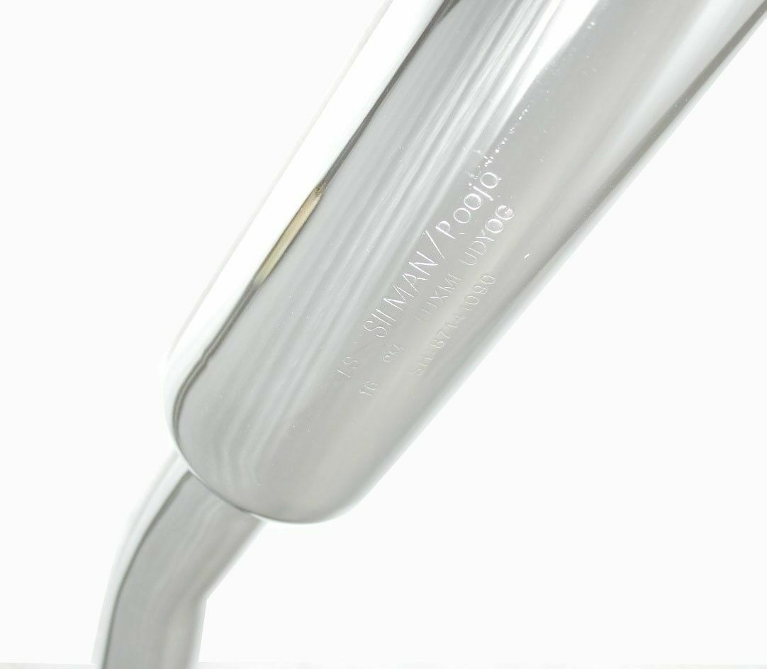 Fits Royal Enfield Classic 350 500cc Angular Upswept Exhaust Silencer Chrome  