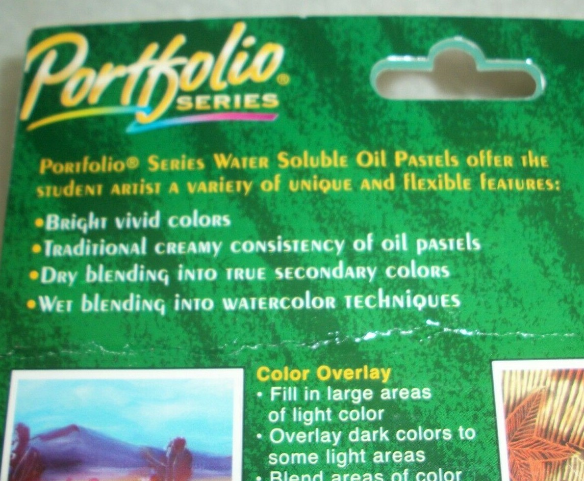 Oil Pastels Portfolio Series Water Soluble Wet Or Dry Work Blending 24 In Box
