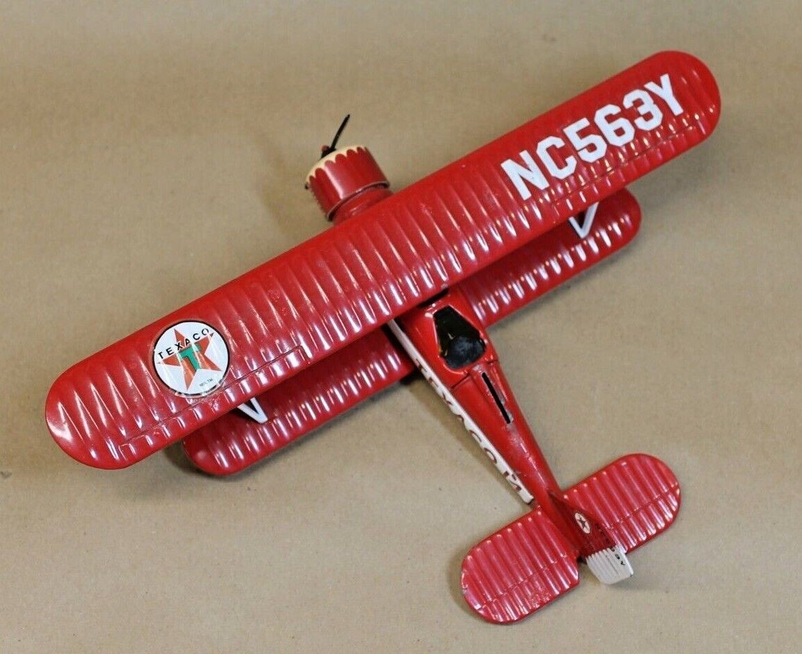 Red Texaco 14 Die-cast Metal Plane Coin Bank NC563Y | eBay