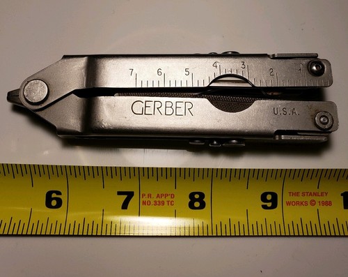 Vintage Gerber Multiplier MULTI TOOL Sliding Pliers no Sheath Saw Many Function