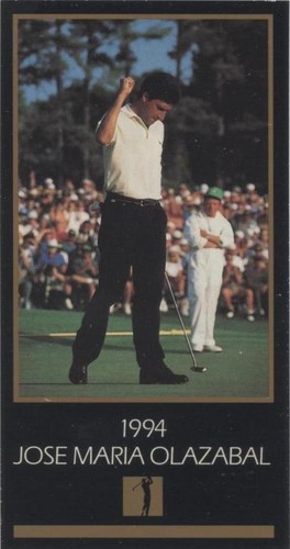RARE Masters Tournament Augusta Golf Bag Tag 1999 Jose Maria