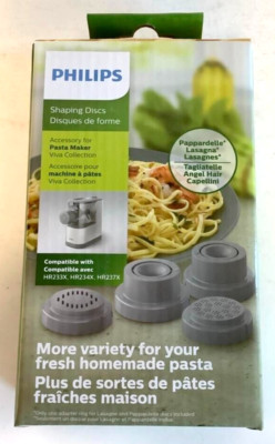 NEW Philips HR2484/00 Pasta Maker 4-in-1 Accessory Shape Kit GREY