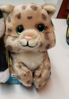 New 5'' Russ Petootie Pets Cat: Spotted Rudy Plush Whisker Friend Cheetah Like