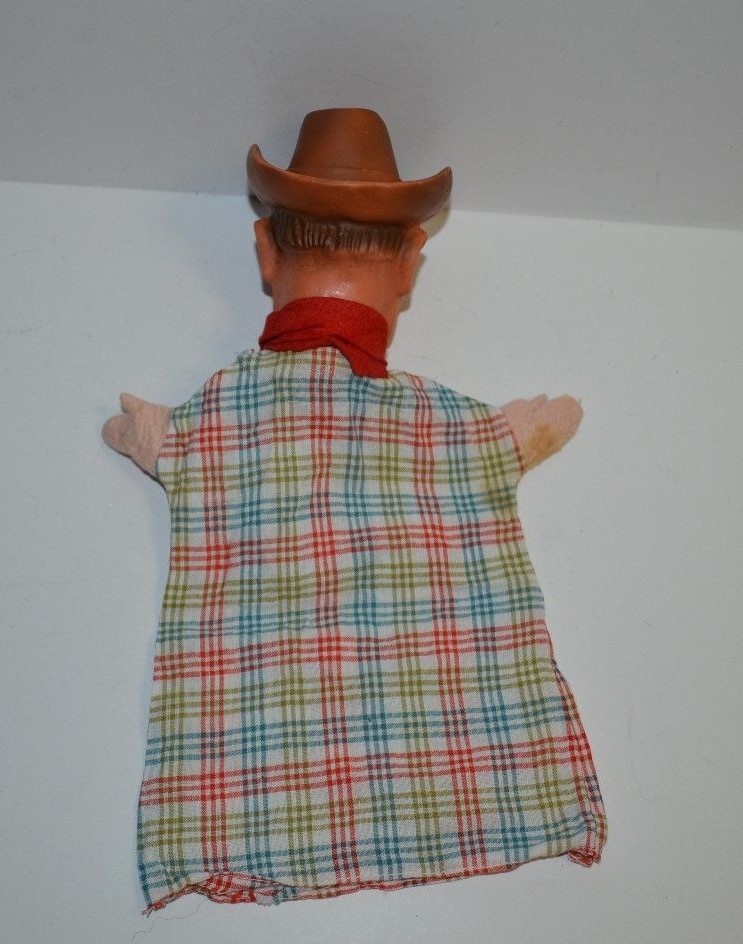 Vtg Vinyl Head Hand Puppets The Lone Ranger, Popeye, Monkey/Chimpanzee