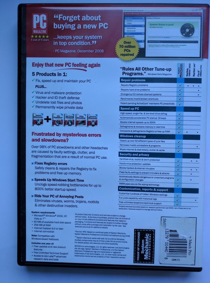 System Mechanic Professional by Iolo Technologies