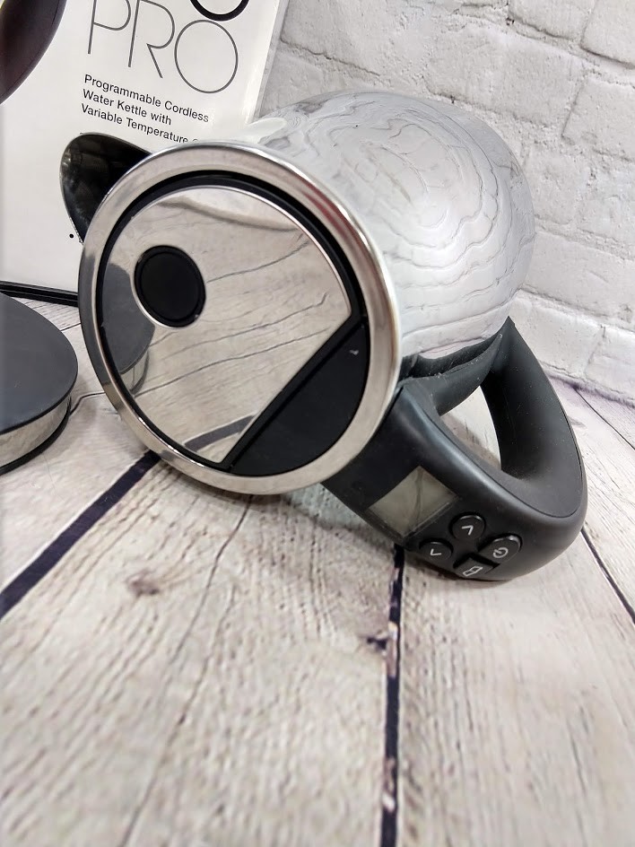 Capresso H2O Pro Programmable Cordless Water Kettle Polished Chrome Model 275.03