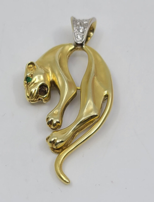 Panther pendant deals gold