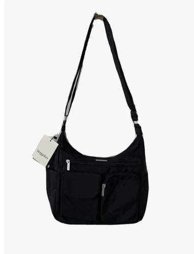 NWT Baggallini Everyplace Bag Nylon Handbag Purse Travel Luggage Tote Black