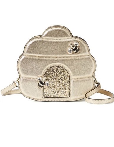 激安!Kate Spade レザーRabbit Hole Beehive Gold Crossbody Bag Kate Spade Down The Rabbit Hole Bee Hive Gold Crossbody