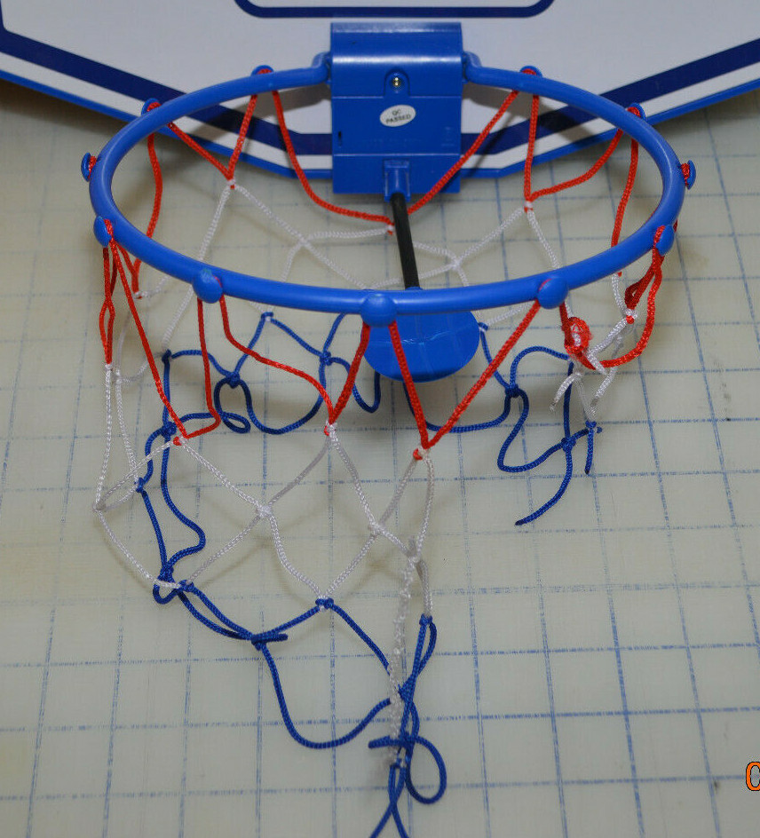 NBA Slam Jam Over The Door Mini Basketball Hoop Lot of 2 Red & Blue - No Ball