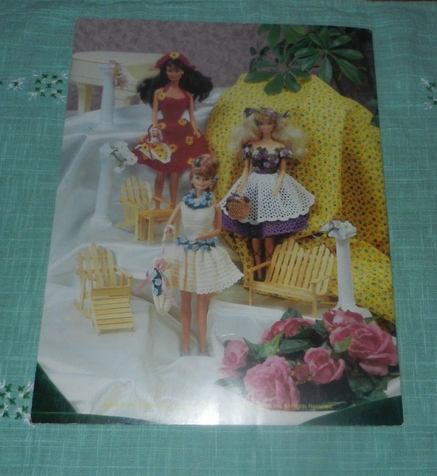 Annie Potter Presents Fashion Doll, Flower Garden Fashions Crochet Pattern Book