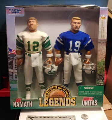 Joe Namath Johnny Unitas 1998 Kenner Starting Lineup NFL 12'' Sports Figures 02