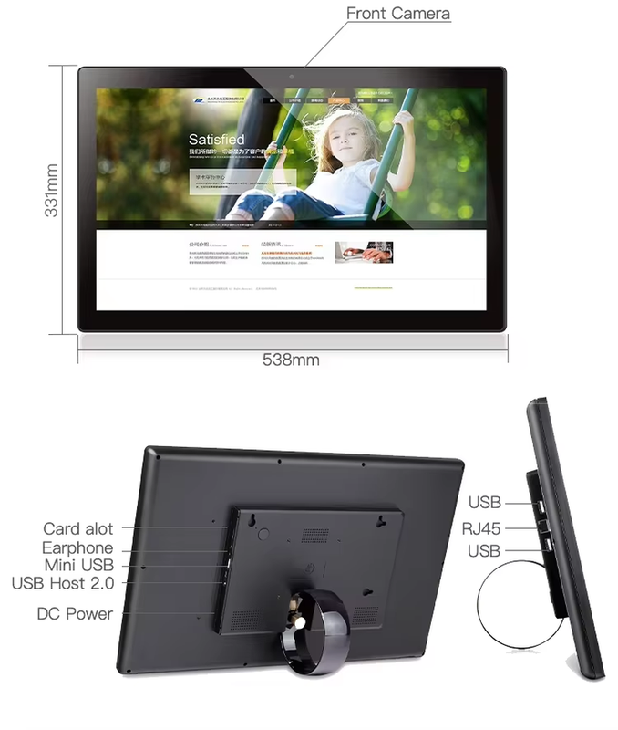 21.5 Inch Wall Mount&Desktop Capacitive Touch Screen Android Tablet Digital Sign