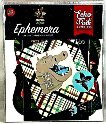 Animal Safari Day At The Zoo Echo Park Ephemera Die Cuts 33 pc