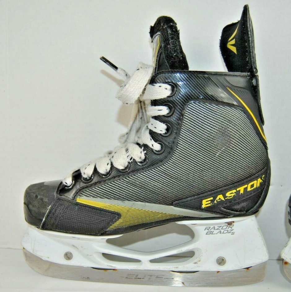 EASTON STEALTH 75S YOUTH SIZE 2.0D JUNIOR ICE HOCKEY SKATES  STAINLESS STEEL