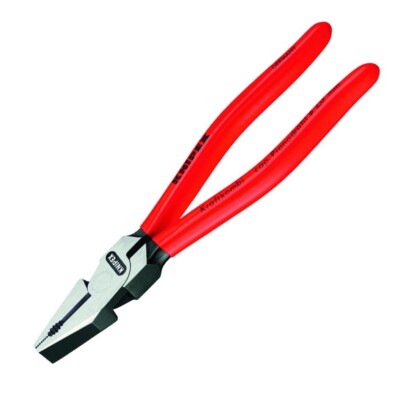 Knipex 8'' Lineman's Combination Pliers High Leverage w Side Cutter 0201200
