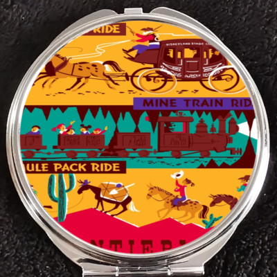 Mine Train Mule Pack Disneyland Walt Disney World Makeup Compact Mirror Gift